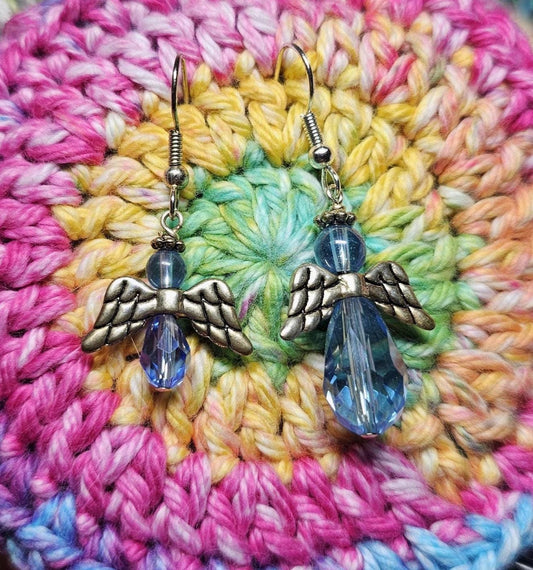 Glass Angel Earrings – Guardian Angel Handmade Jewelry