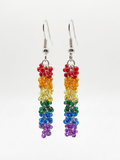 Rainbow Beaded Earrings