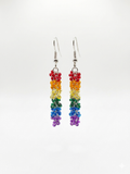 Rainbow Beaded Earrings