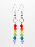 Rainbow Pride Crystal Earrings