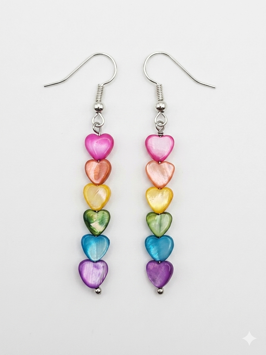 Shell Heart Earrings
