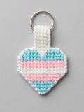 Transgender Heart Keychain