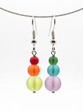 Frosted Glass Earrings