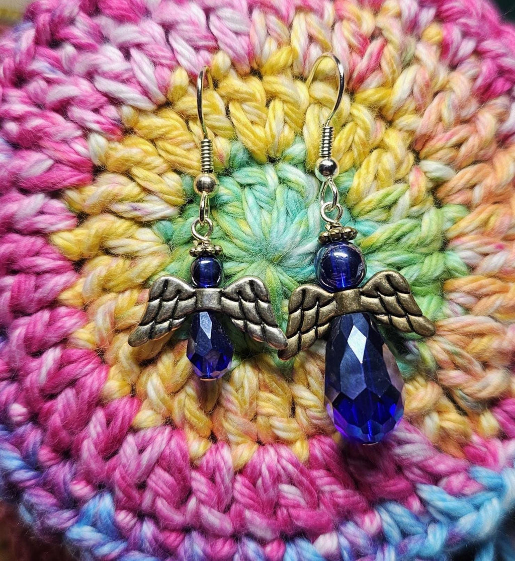 Glass Angel Earrings – Guardian Angel Handmade Jewelry