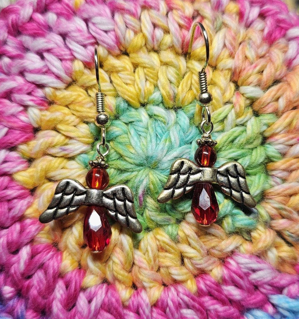 Glass Angel Earrings – Guardian Angel Handmade Jewelry