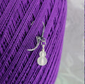 Locking Stitch Markers - Colorful Glass Beads