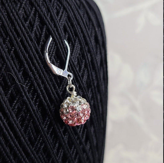 Purple or Pink Stitch Marker -  Polymer Clay