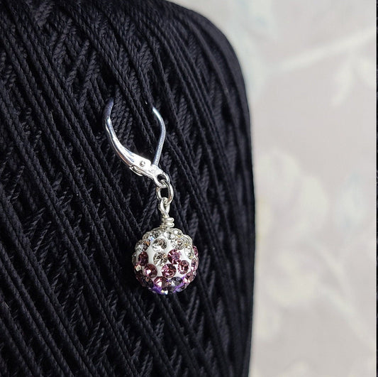 Purple or Pink Stitch Marker -  Polymer Clay